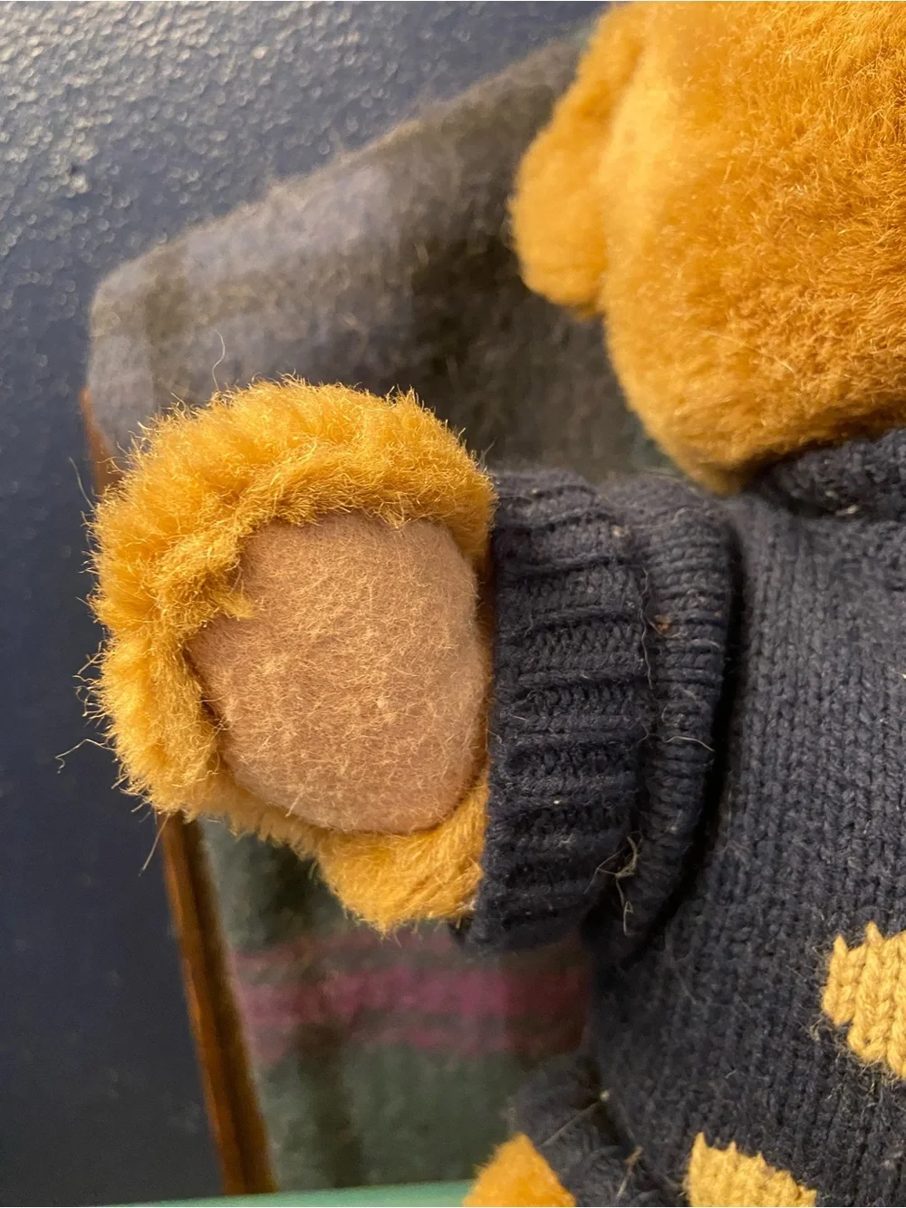 1997 Ralph Lauren Polo Bear Plush Teddy - Navy Sweater
